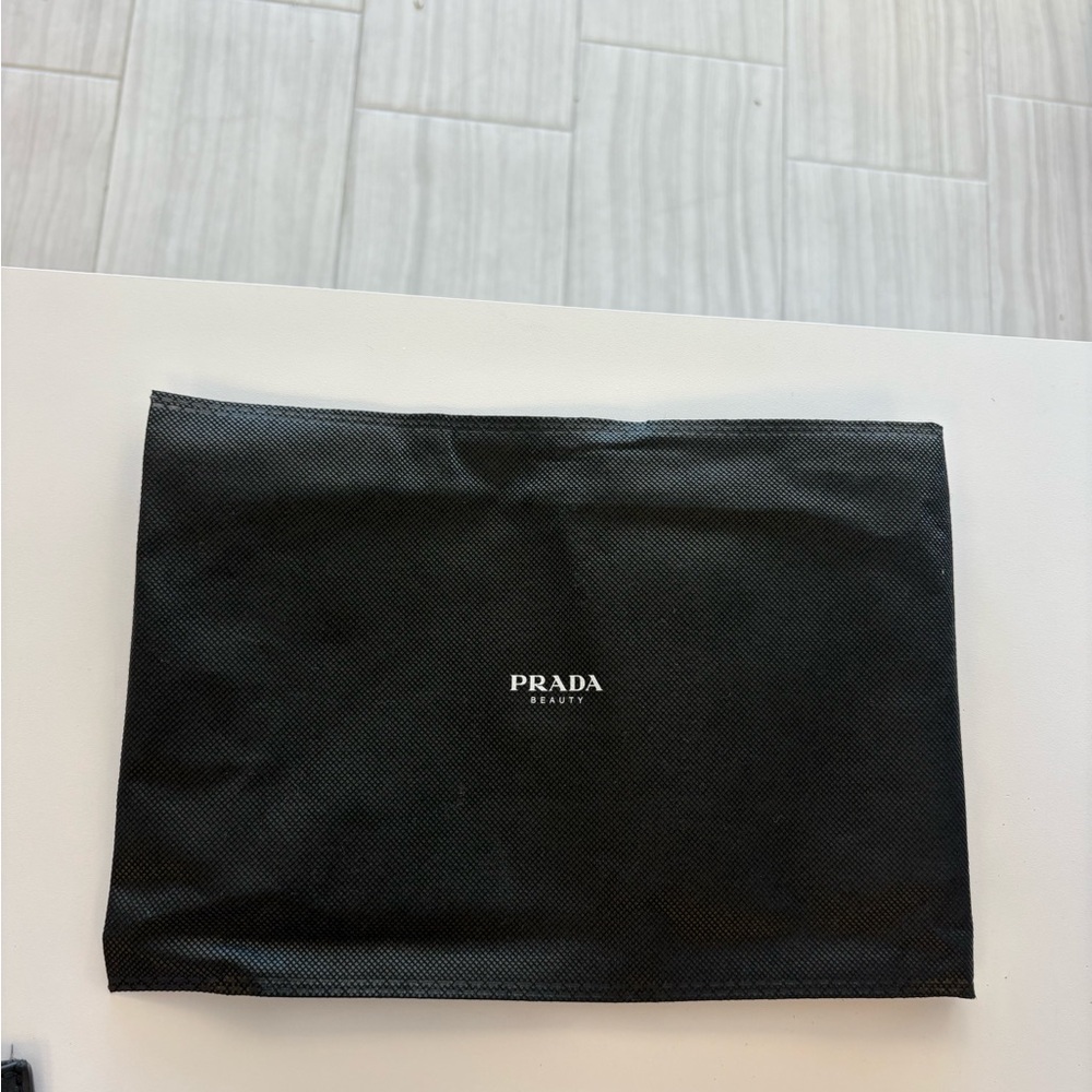 Prada Black Beauty Pouch Dust Bag 12 x 9 inches